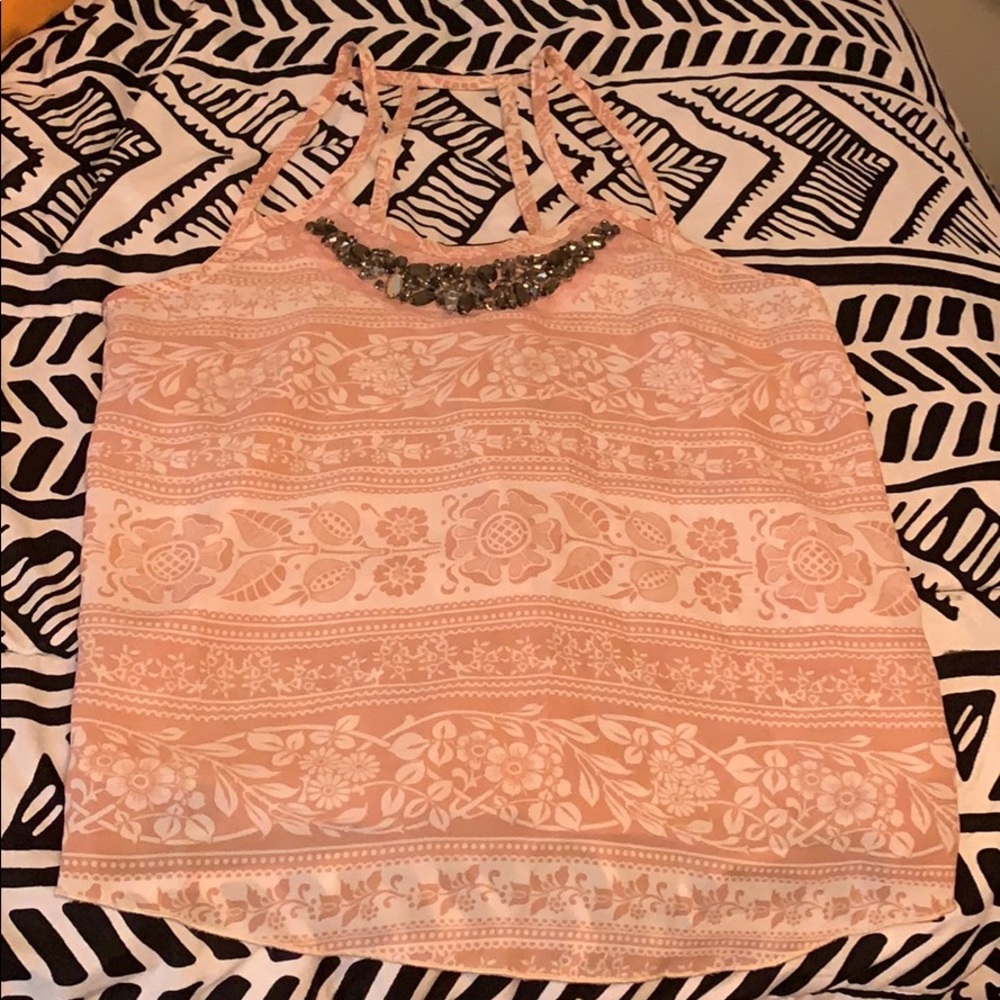 Stooshy light pink tank top